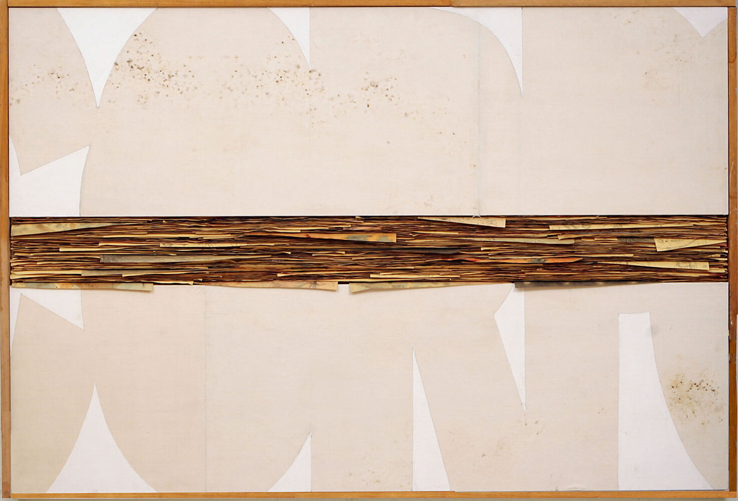 Untitled, 2011, mixed media on paper and canvas on wood, 140 x 200 cm