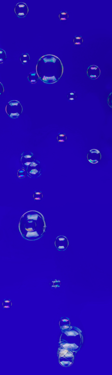 Bubbles Blue 1, 2006, cibachrome photograph, 195 x 64 cm