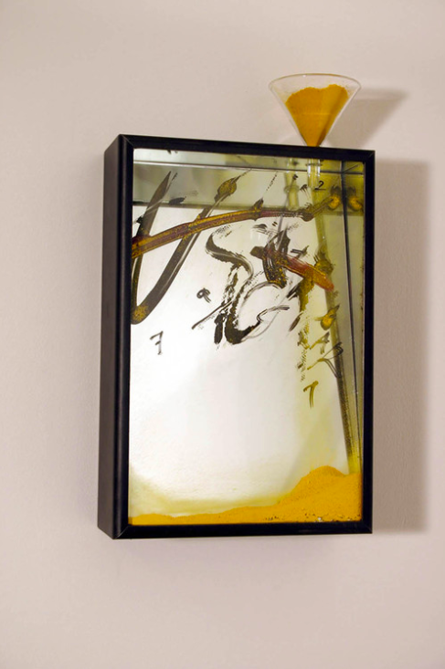 4. Rebecca Horn, Paesaggio giallo, 2004, mirror, glass, yellow pigments, steel, 36,5 x 21 x 8 cm.jpg