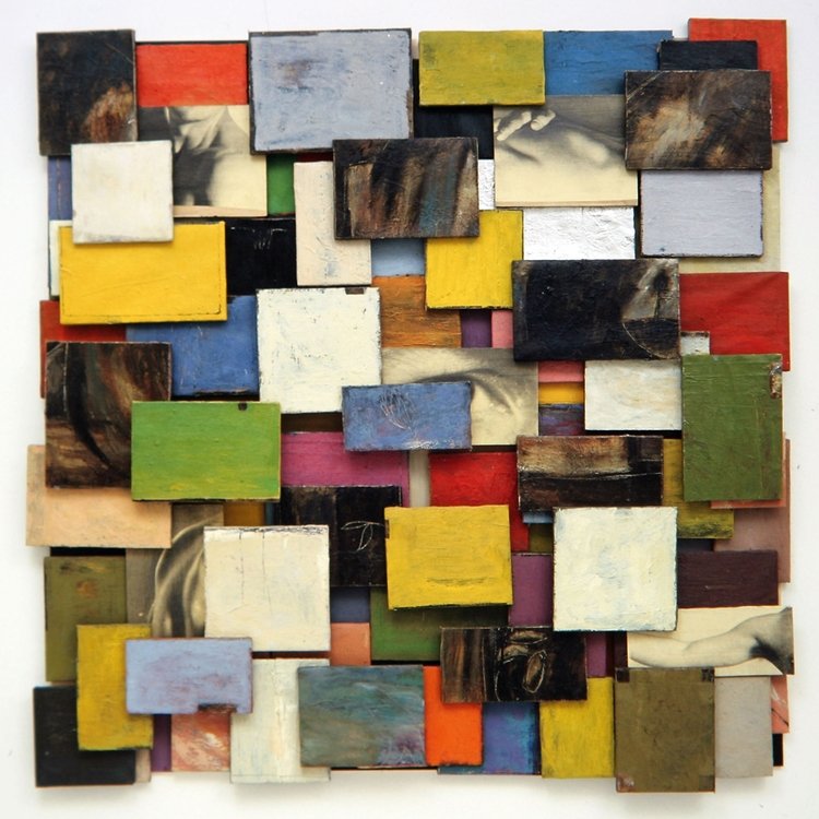 4. Untitled, 2000, oil on canvas and emulsified paper, 185 x 185 cm.jpg