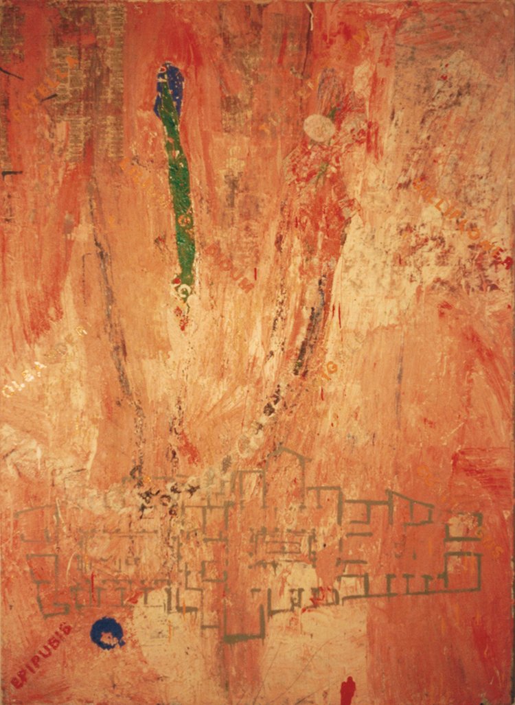 3. House of the colored Capitals, 1986, acrylic, collage and mixed media on canvas, 160 x 105 cm. jpg.jpg
