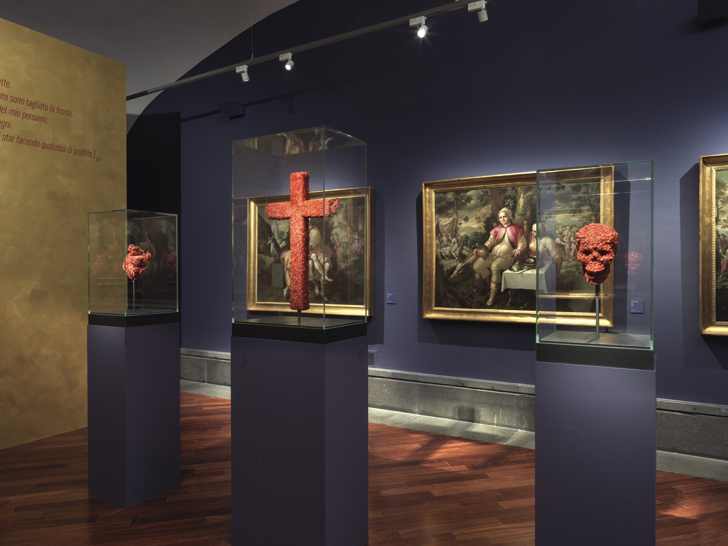 3. Jan Fabre, Golden and Coral Sculptures, Blood Drawings, 30 March - 15 September 2019, installation view at Museo e Real Bosco di Capodimonte, Naples.jpg
