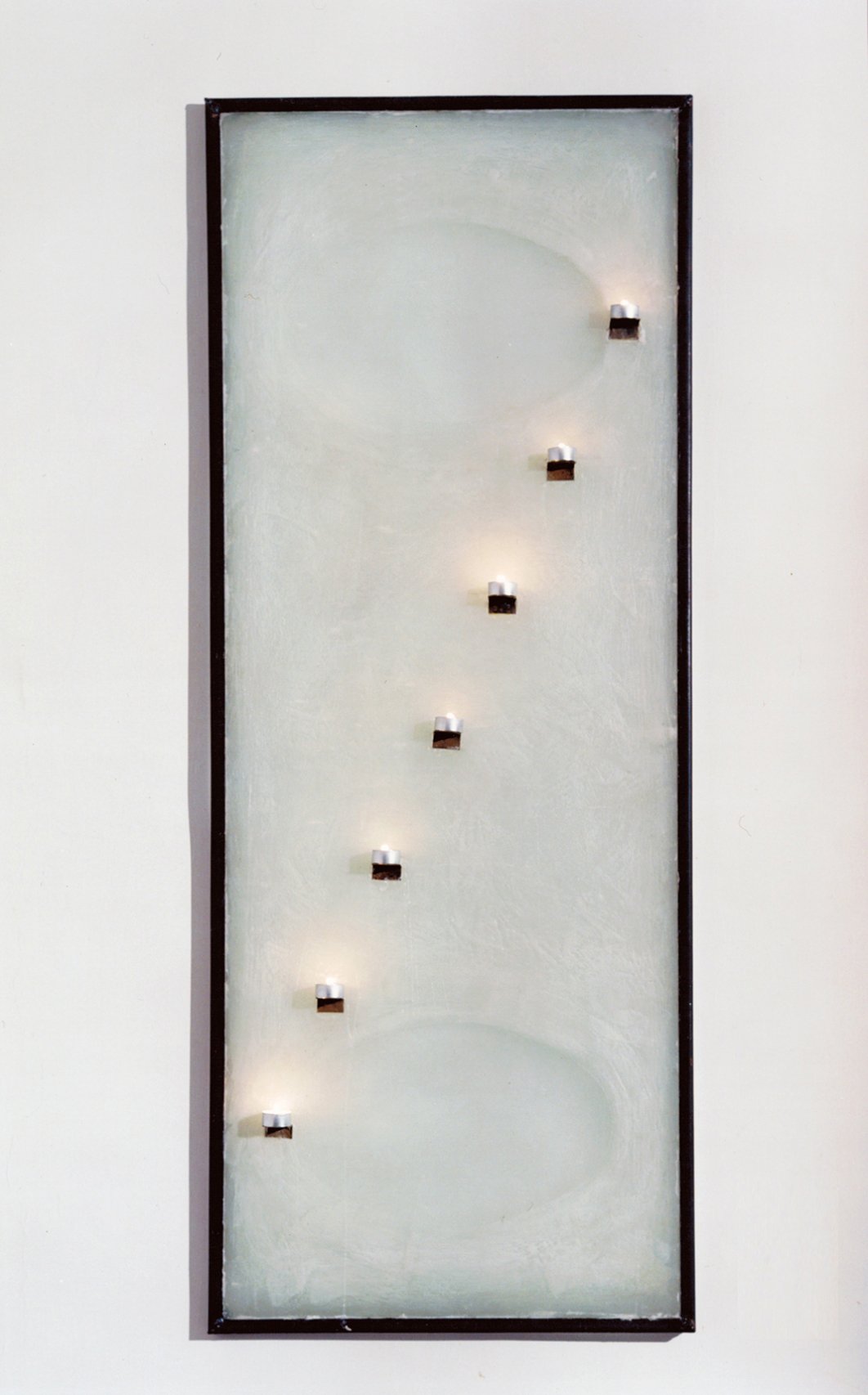 4. Untitled, 1998, steel, glass, wax and fire, 163 x 63,5 cm.jpg