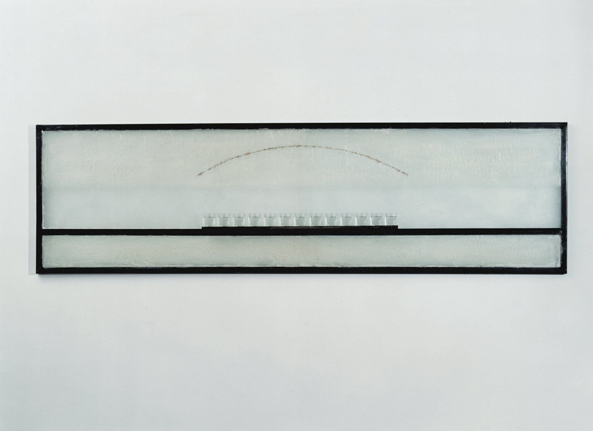 2. Untitled, 1998, steel, glass, wax and water, 70 x 250 cm.jpg