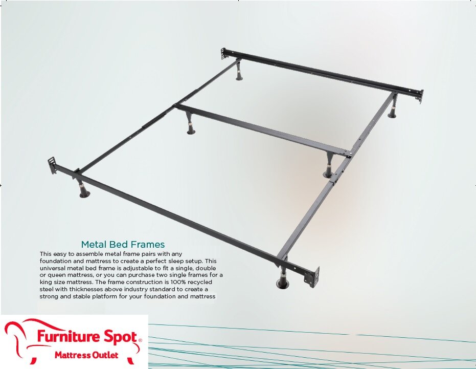 Metal Frame Bed Frames, How To Assemble An Adjustable Metal Bed Frame