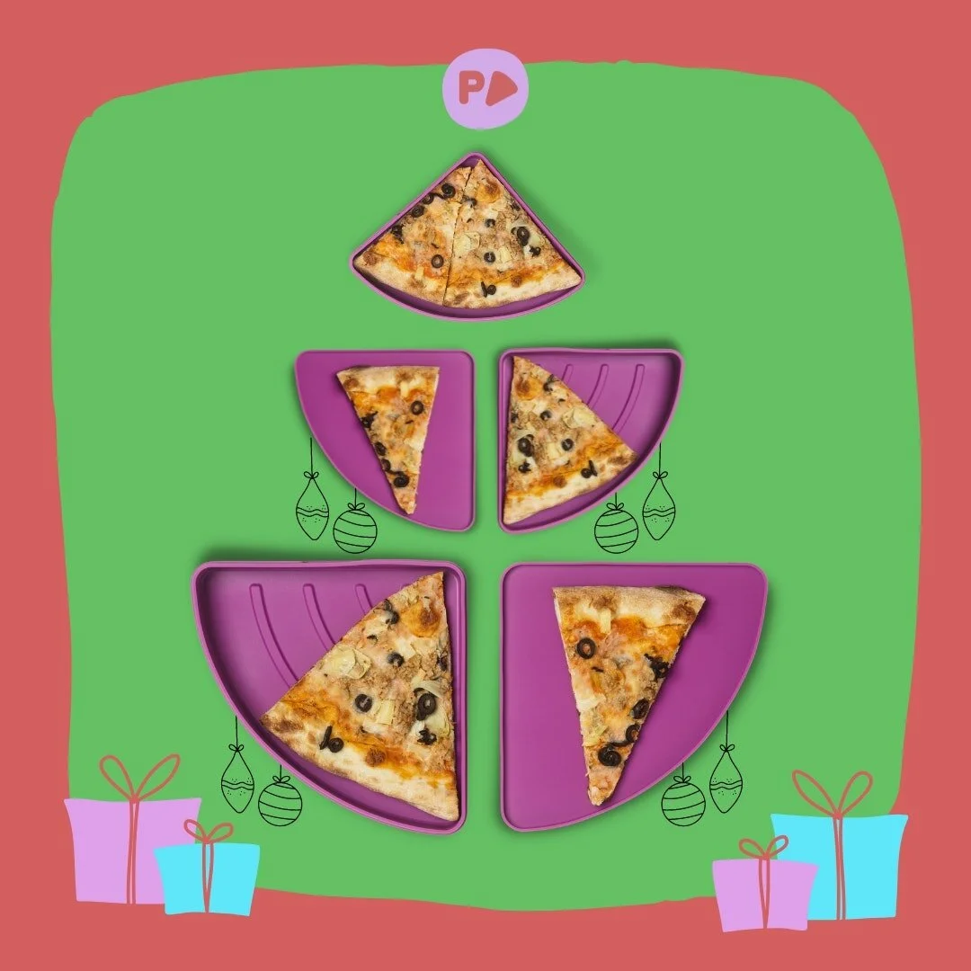 If you were to create a Christmas pizza, what would you put on it? 
The Pizza Pac is the perfect shape to make a tree-shaped pizza for the holidays!