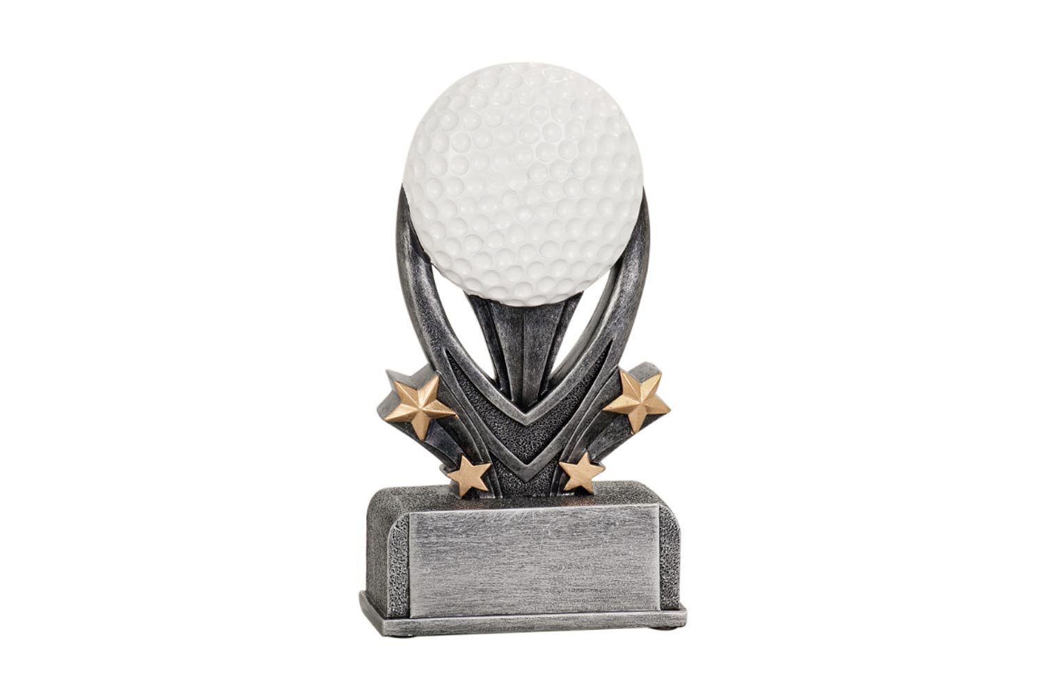 TROPHY 2ND PLACE SIZE 9.25 CM FREE ENGRAVING A1611A RESIN CONSTRUCTION 