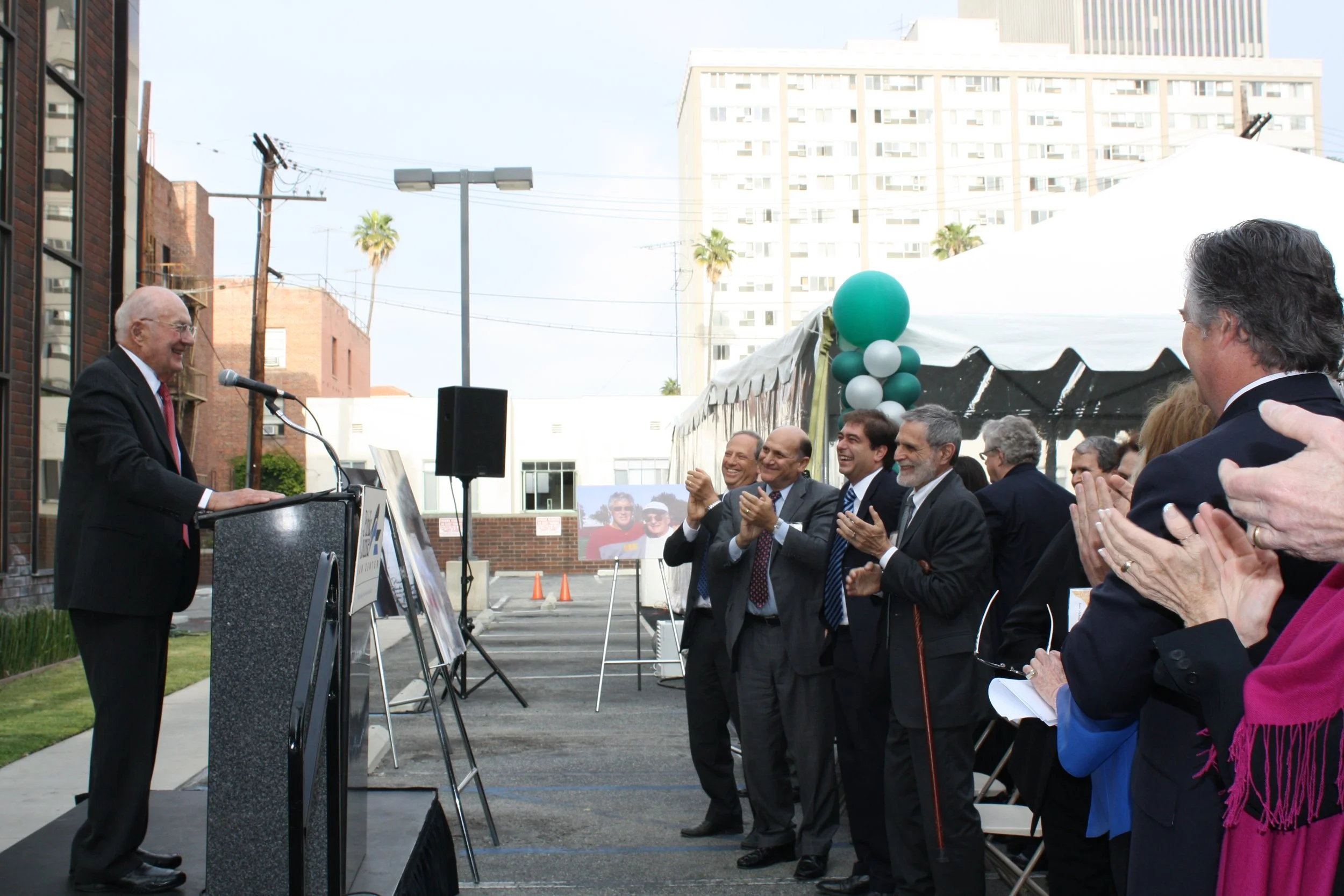 Frederick M. Nicholas Garden of Hope Dedication Ceremony, Public Counsel, 2010.