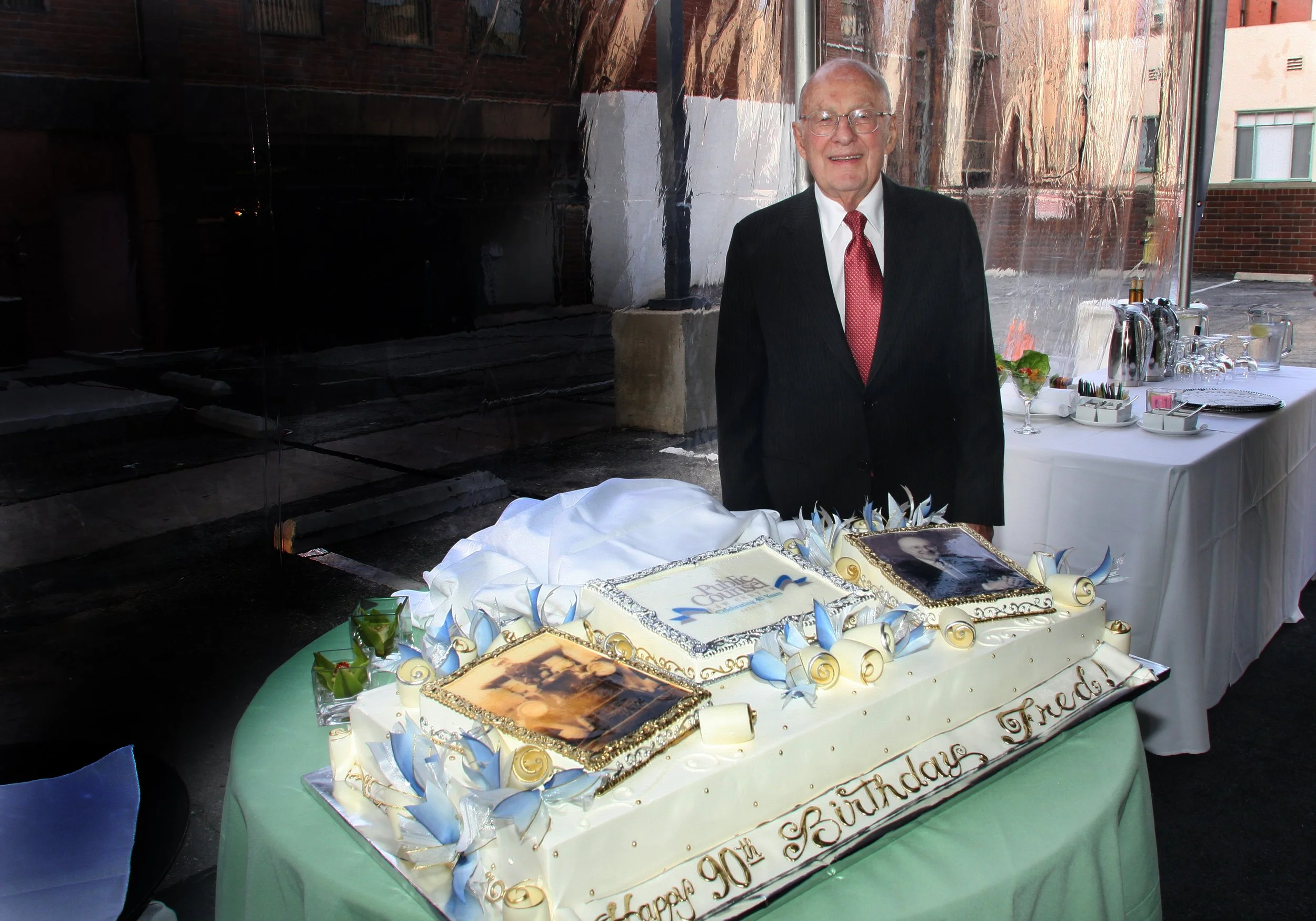 Fred at his 90th Birthday Celebration, 2010