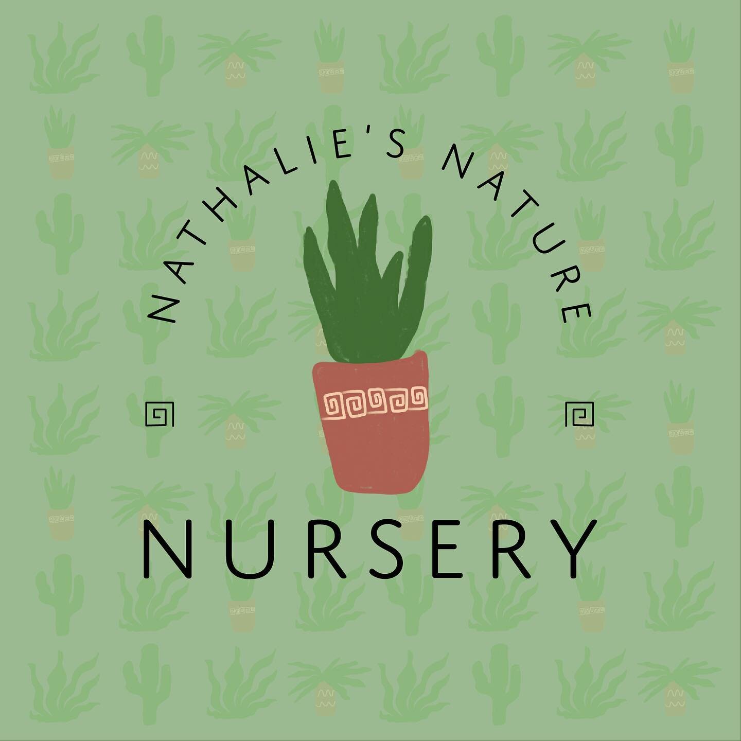 Nathalie&rsquo;s Nature Nursery - the cutest fake plant shop based off my sister and her love for plants! I love the color palette and that was able to draw these cute little plant graphics. This is the sort of branding collection you can get if you 