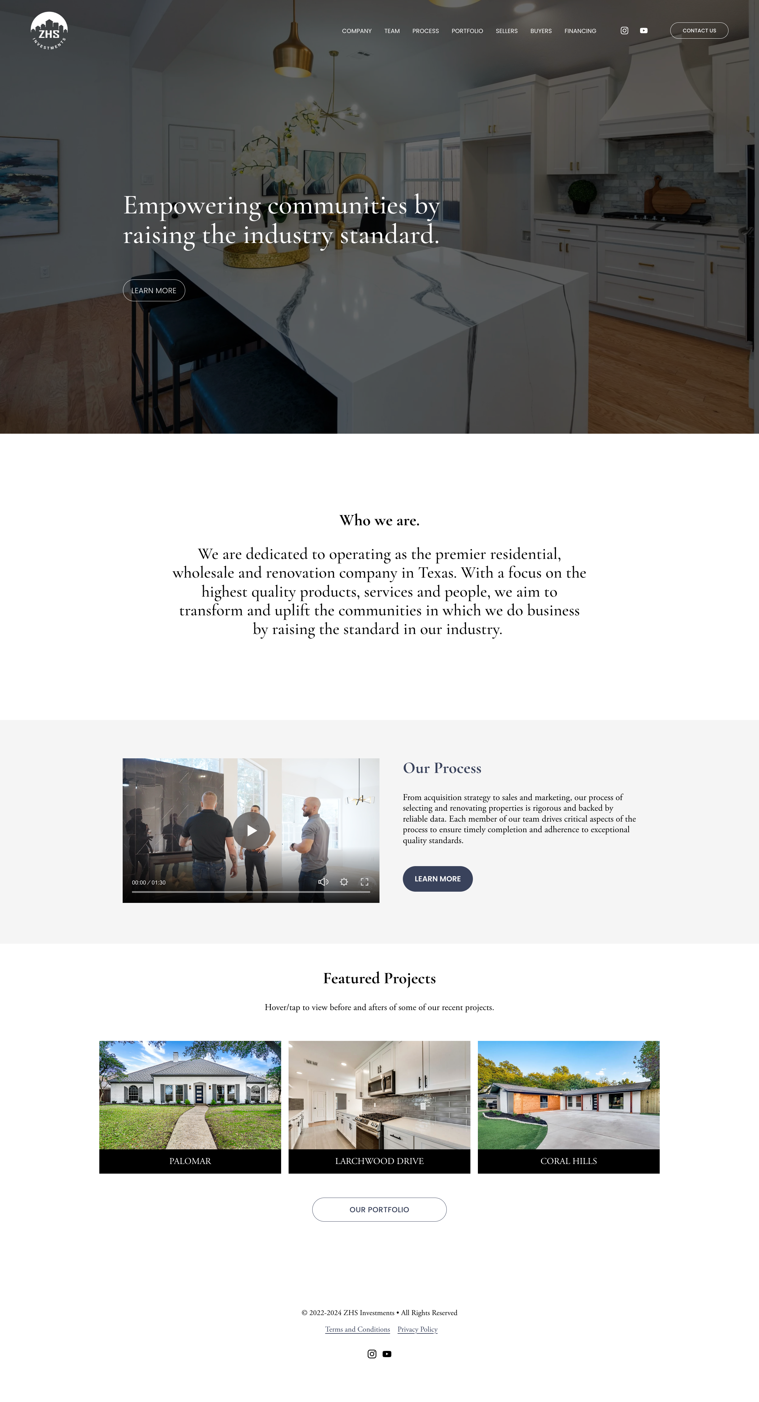 portfolio example of financial services website