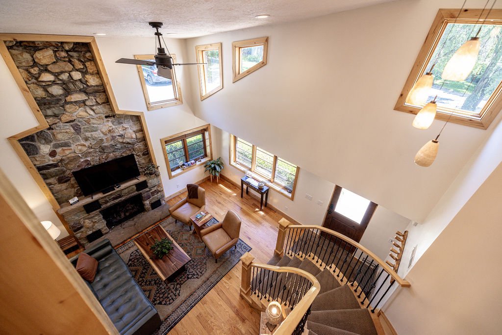 Great Room looking down from Loft