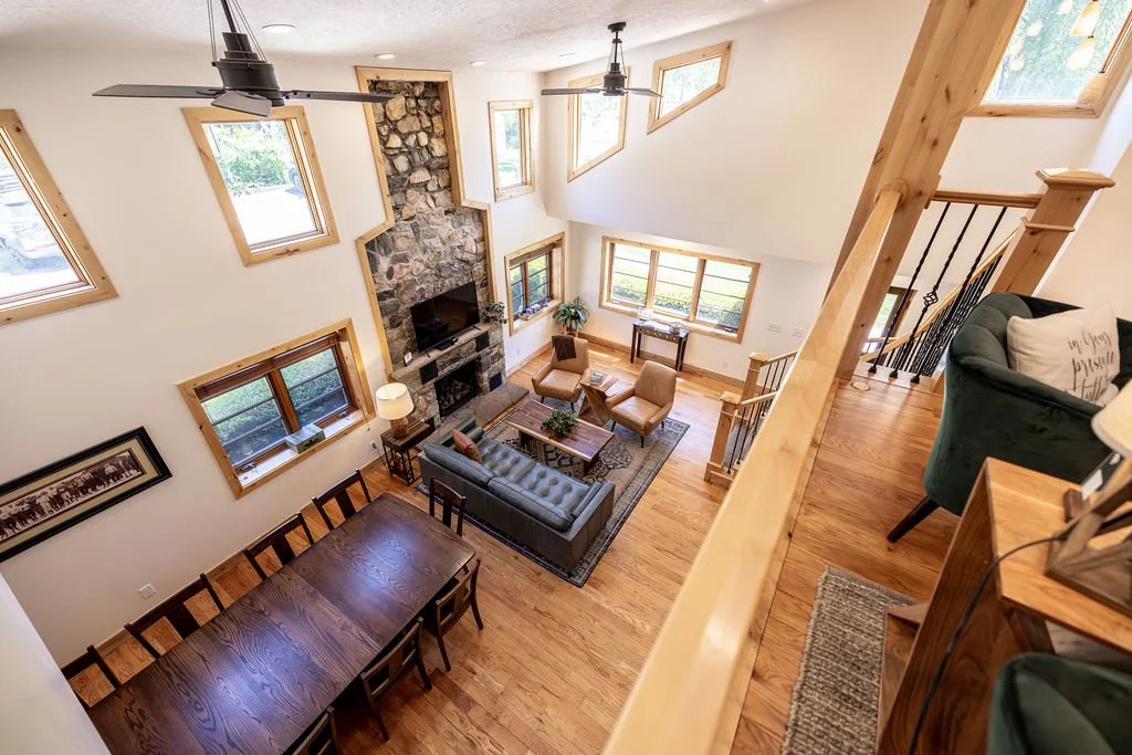 Great Room looking down from Loft