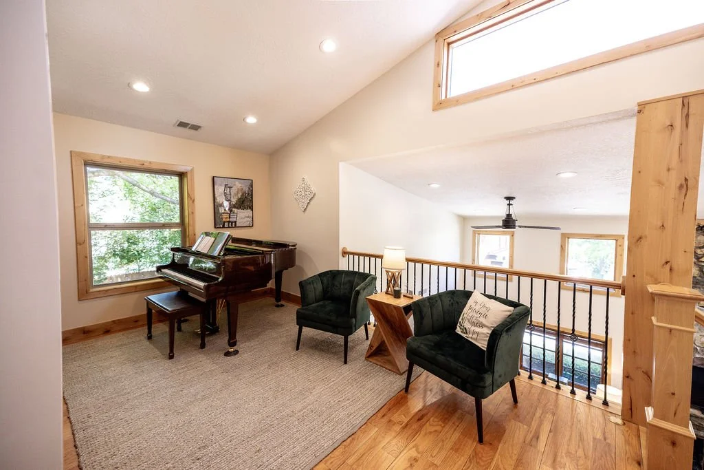 Loft with Piano, Library and DVD/Game closet