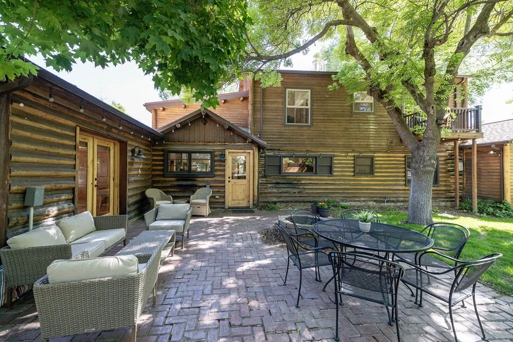 Backyard with Hot Tub and Fire pit