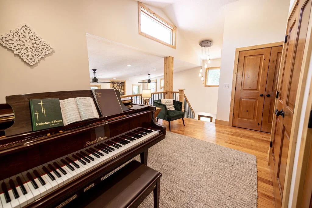 Loft with Piano, Library and DVD/Game closet