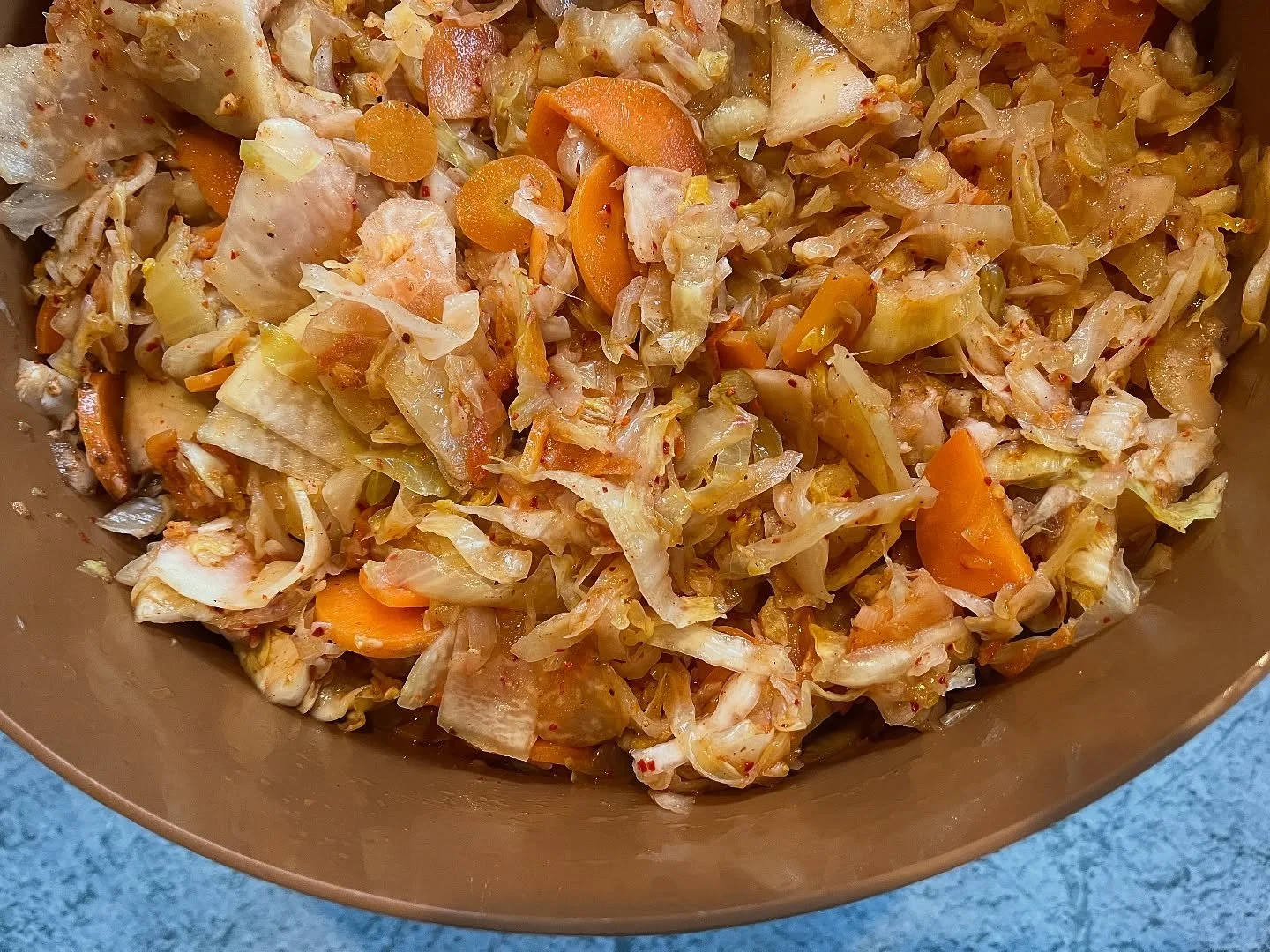 after the final market of 2025, we took stock of all of the produce we had left in our walk-in cooler and knew we needed to start filling up the fermentation crocks&mdash;because waste not, want not! so on the winter solstice, which also happens to b