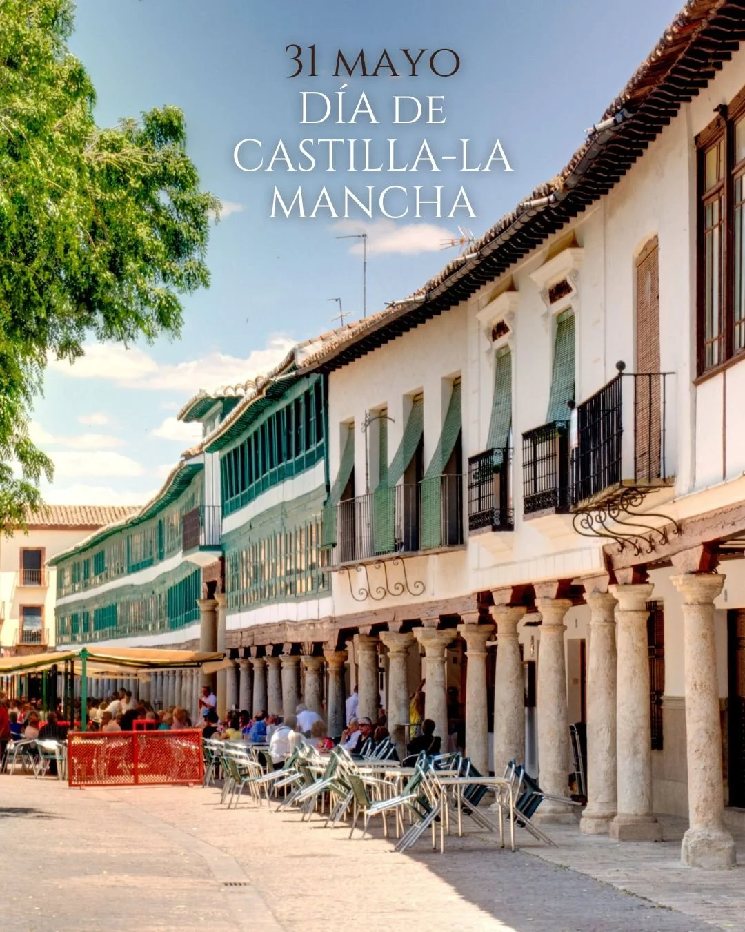 🌿 Menos de un mes para el D&iacute;a de Castilla-La Mancha.

Un momento para celebrar nuestra tierra, su historia y todo lo que la hace &uacute;nica.

Este a&ntilde;o, v&iacute;velo en Almagro, pasea sin prisa, disfruta de su ambiente y d&eacute;jat