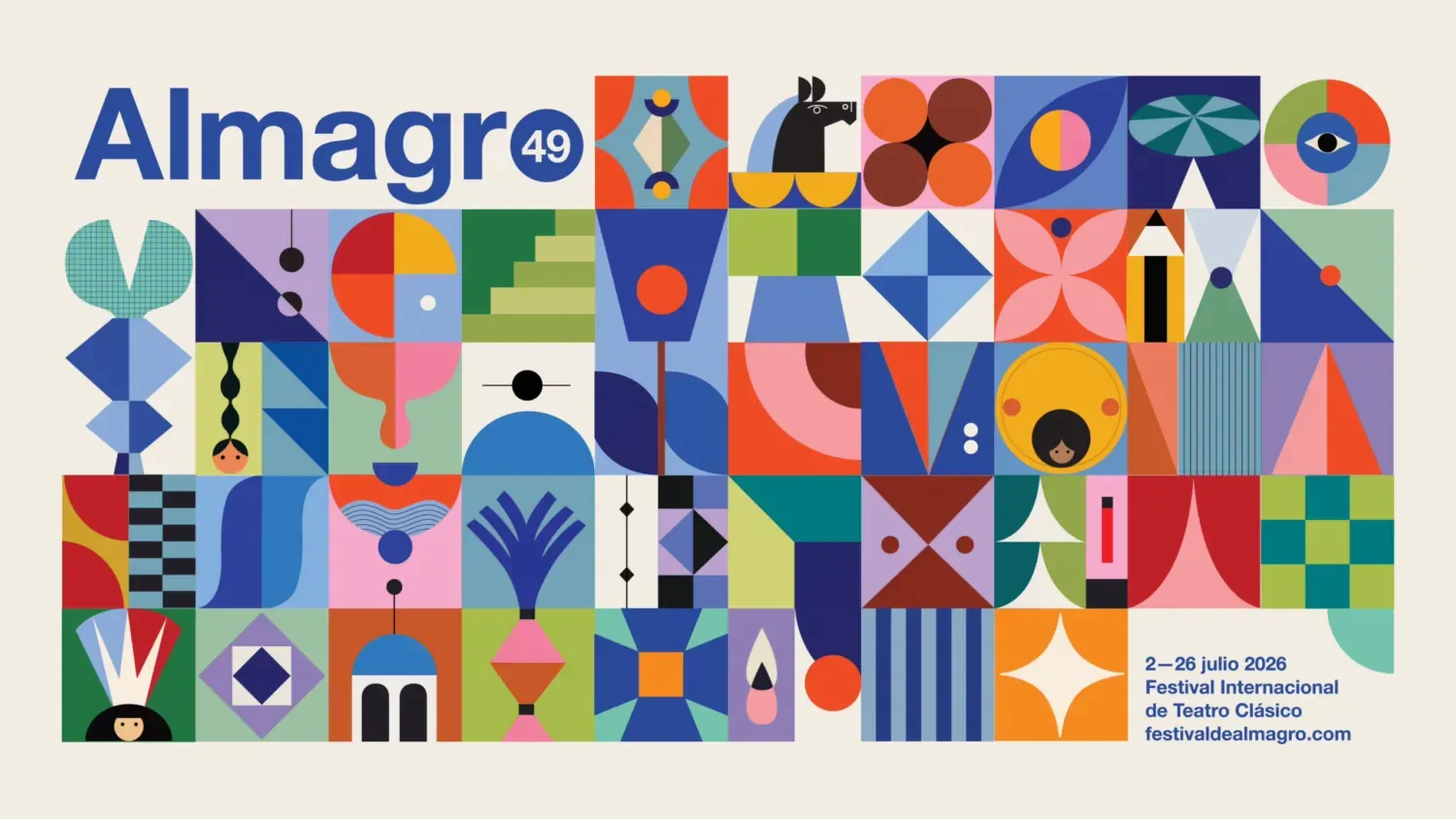 Cartel oficial del Festival de Teatro Clásico de Almagro 2026 con fechas y programación del evento cultural en Almagro