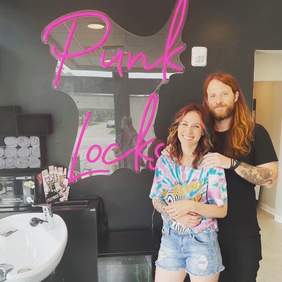 Love this power couple! Jade and Deanna are sooooo ready to make things happen. These two specialize in vivid hair color and are determined to change the stigma surrounding vibrant hair! I love their vision and I can&rsquo;t wait to see these two blo