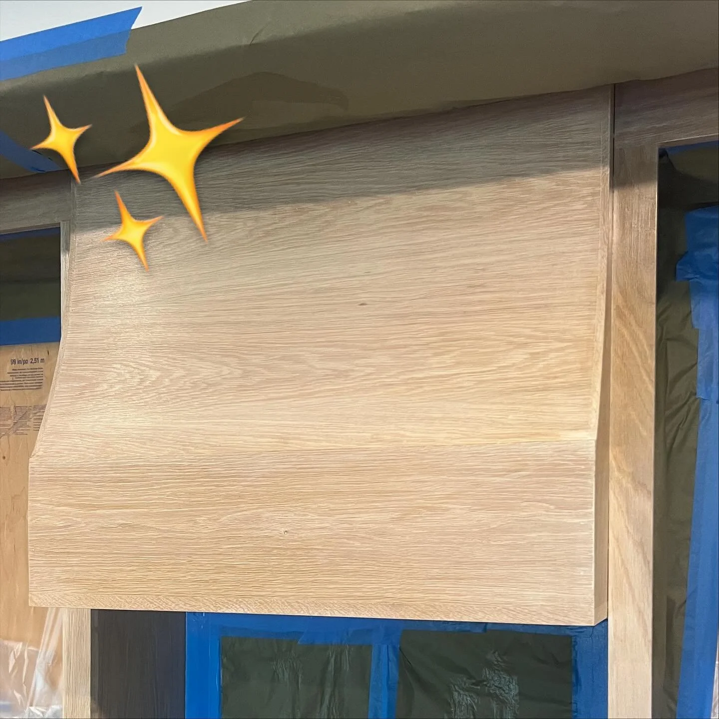 When the custom white oak cabinetry stain comes out &ldquo;chefs kiss&rdquo; perfect! 😘😉❤️✨