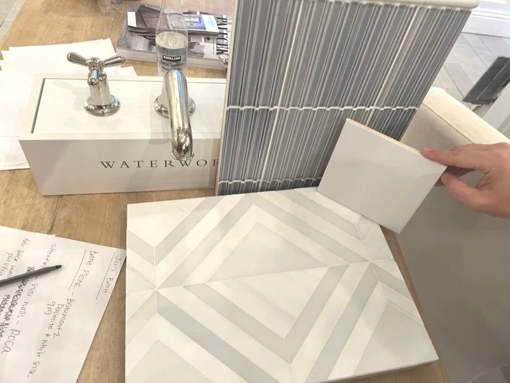 Showroom material selection appointments