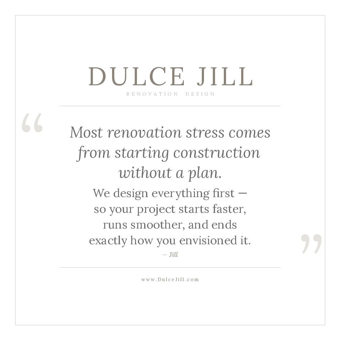Renovation stress is real. But most of it is preventable. 🏡

The biggest mistake homeowners make? Starting construction before the design is done.

When everything is planned first &mdash; your floorplan, tile, plumbing, flooring, and lighting &mdas