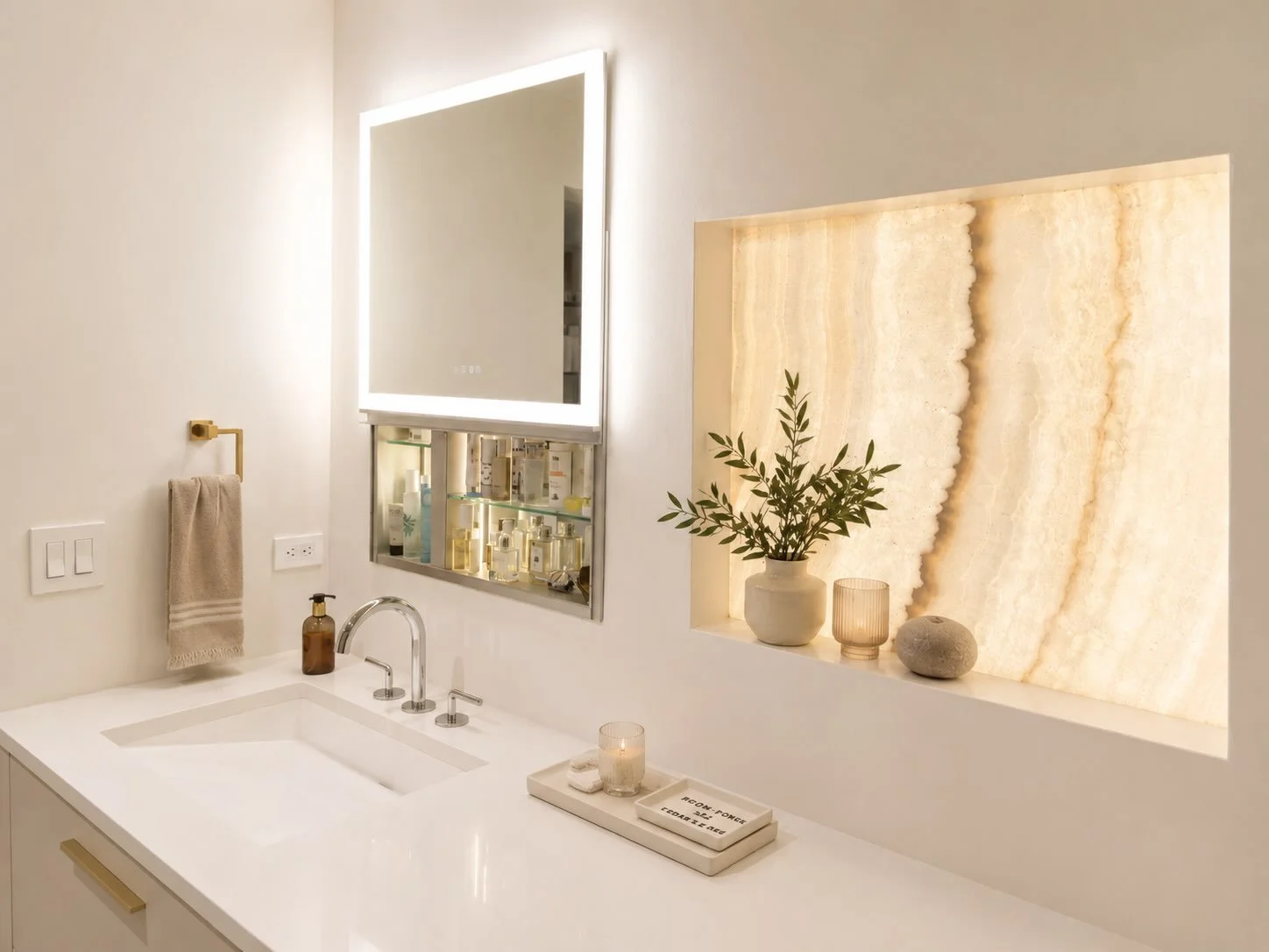 Good design should be as functional as it is beautiful! ✨

Glowing onyx, Robern mirror lighting with storage, WaterWorks faucets, sleek ramp sink - all designed for everyday use. When you buy quality pieces from our trusted brands, you&rsquo;re inves
