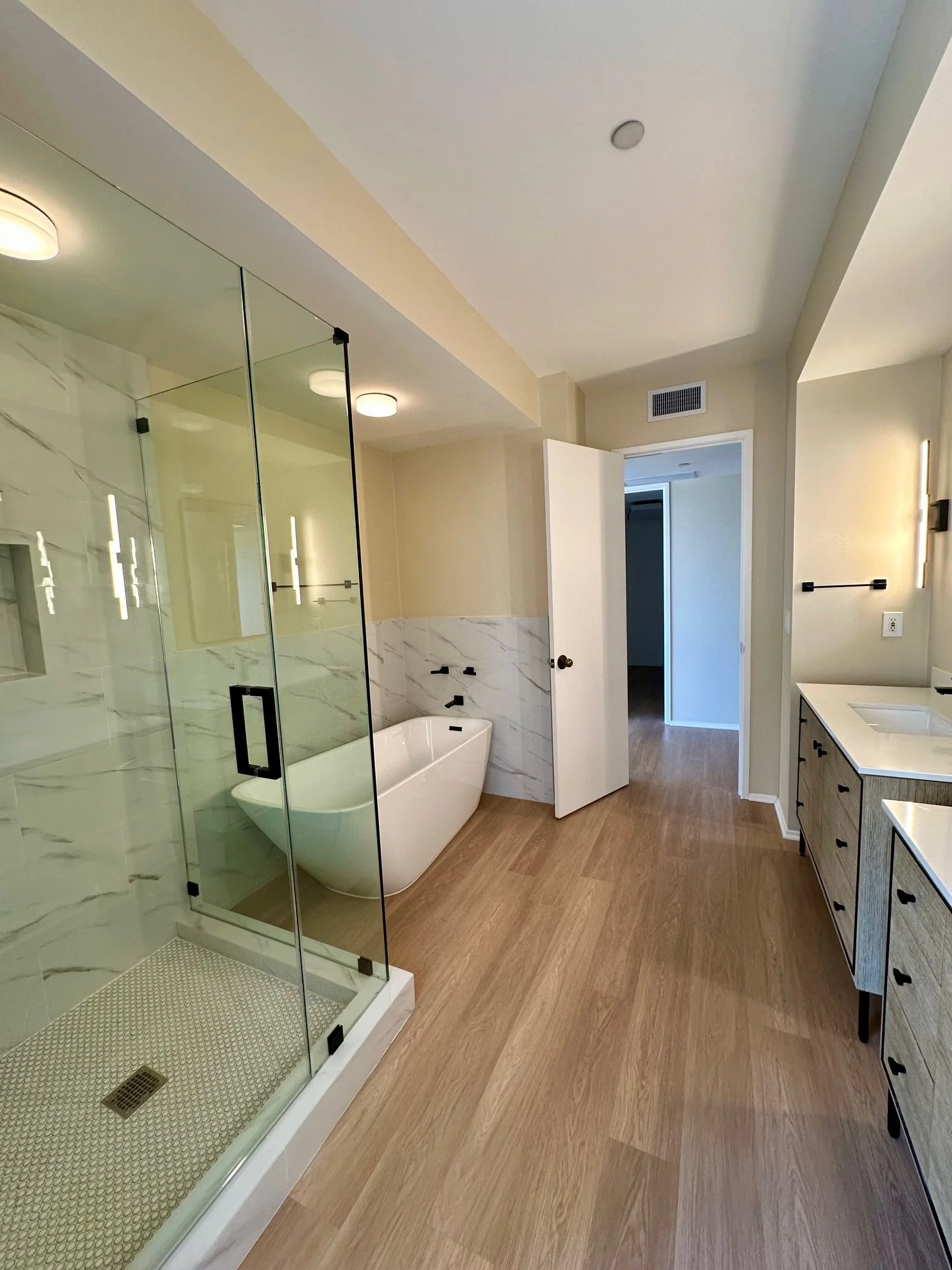 Wilshire Corridor High Rise Remodel-Bathroom