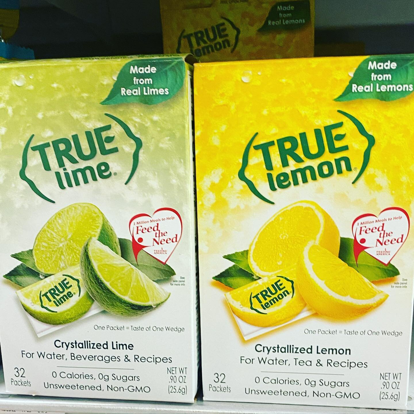 Do you get bored of water or find it difficult to drink it plain? Try these True Lemon and Lime packets! Of course you could slice a lime or lemon and squeeze it into your water, but most of us are not going to do that every day or at work, etc. Thes