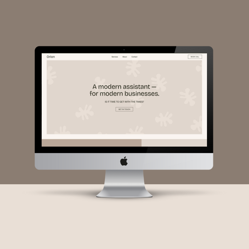 Orion Squarespace 7.1 landing page template