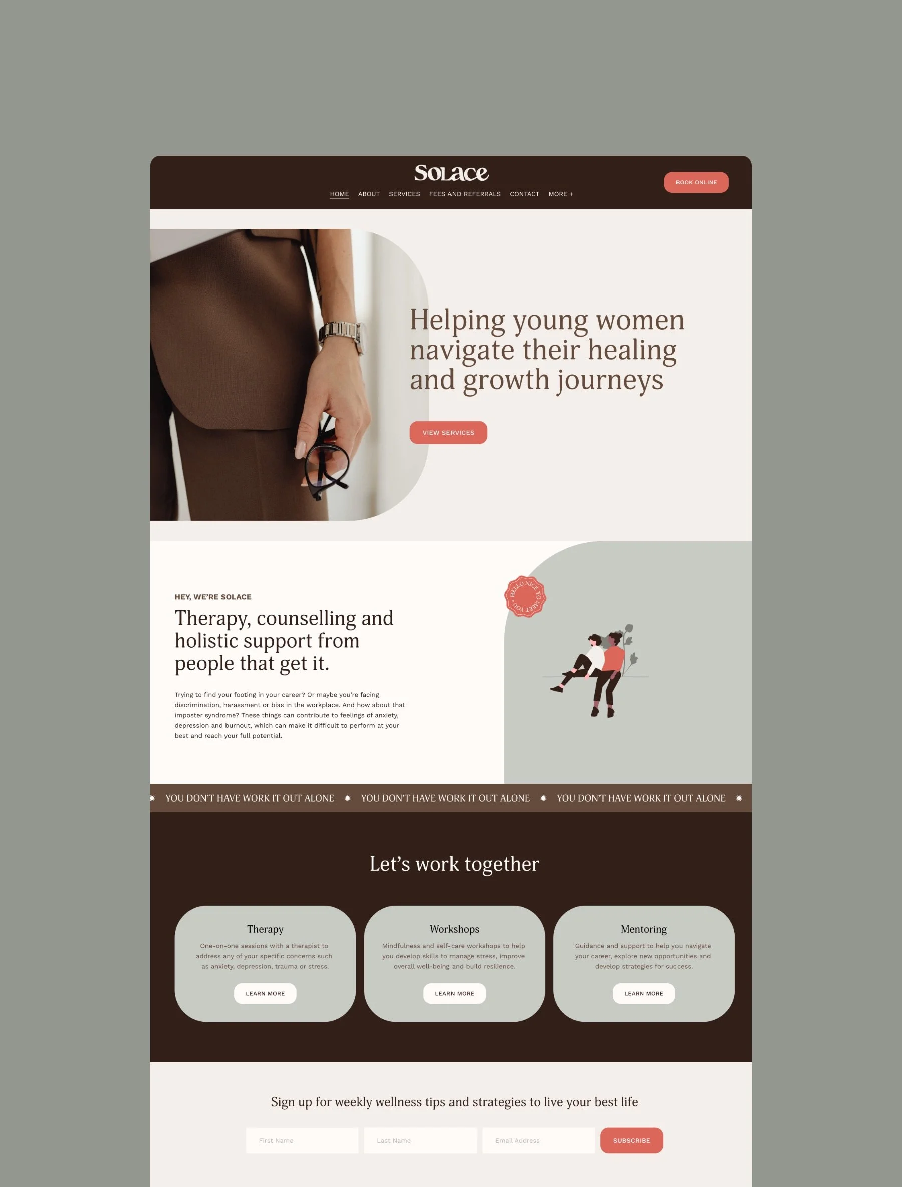 Solace Squarespace 7.1 website template