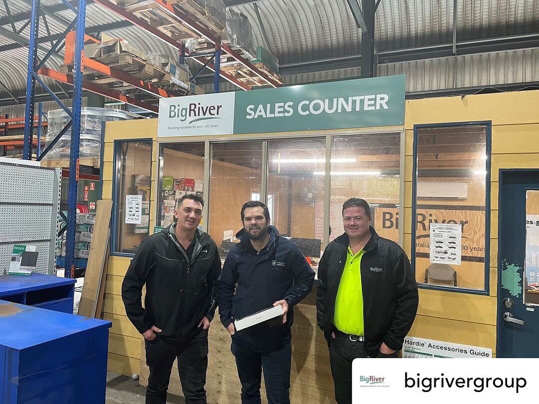 It&rsquo;s been awesome working with such great products from @bigrivergroup for our Ozcare project up in Hervey Bay (in collaboration with Woollam Constructions)-nearly as awesome as winning an iPad &amp; AirPods from the @jameshardieau team and the