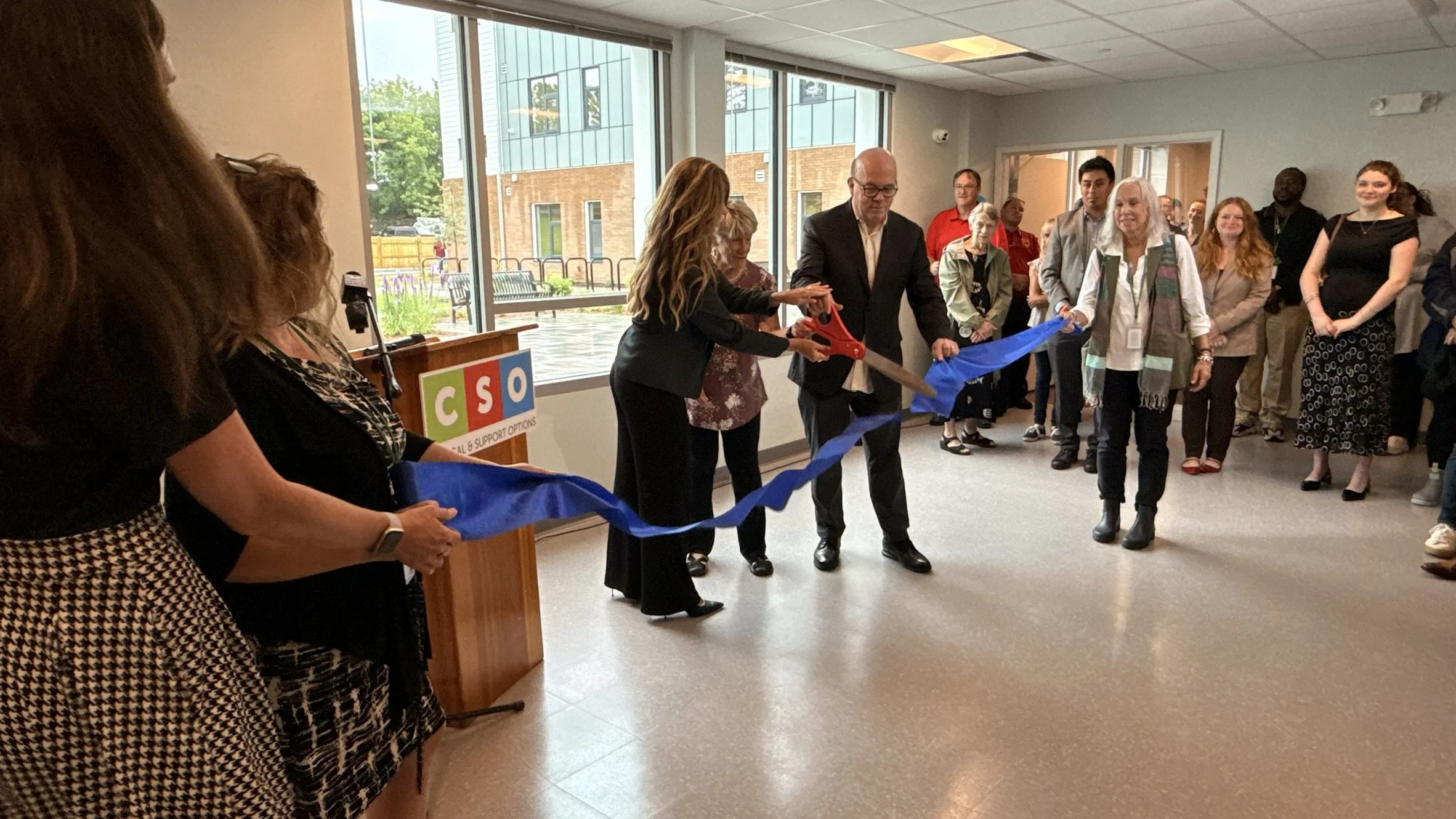 Double ribbon cutting celebrates 72 new units of permanent housing