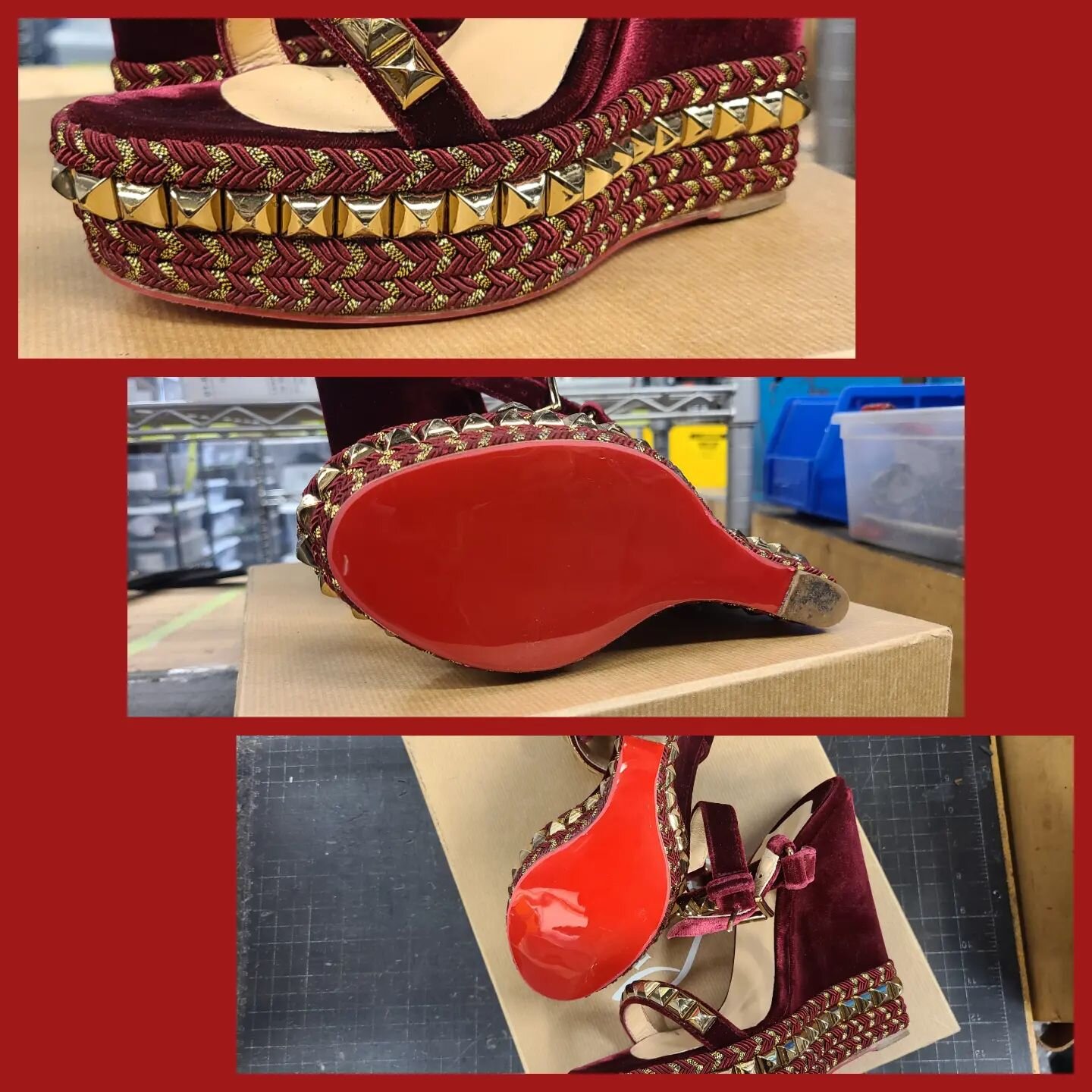 Some seriously cool Louboutins getting some much needed protection. Casali mirror gloss protection soles are the perfect soles for these! 

@louboutinworld
@casali_italianshoeaccessories

#louboutins #louboutin #louboutinheels #red #mirrorgloss #casa