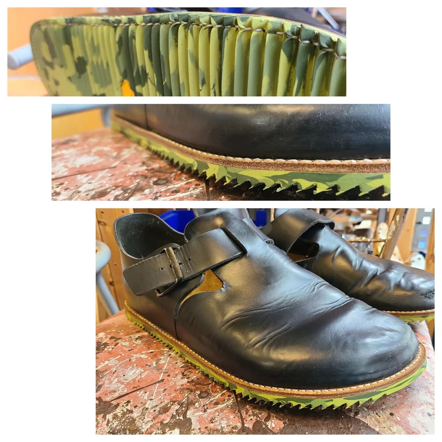 Decided to do a little bit of an experiment on my own Birksenstocks...

A full rebuild with a conversion to a Blake Rapid welted constriction.

✅️ Blake stitch (through the inside of the birkenstocks to the outside of the bottom of the leather midsol