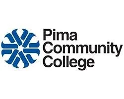 Pima Community College logo with blue circular symbol and text