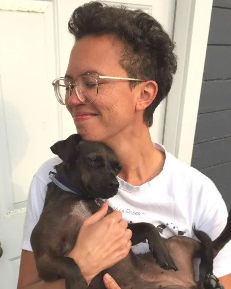 This is Mica Bean - Rene&eacute;'s everything. 

Mica is just one part of Rene&eacute;'s mental health safety plan. Helping when there's mental health struggle or crisis. And bringing immense JOY and unconditional love all the time. 

And we know for