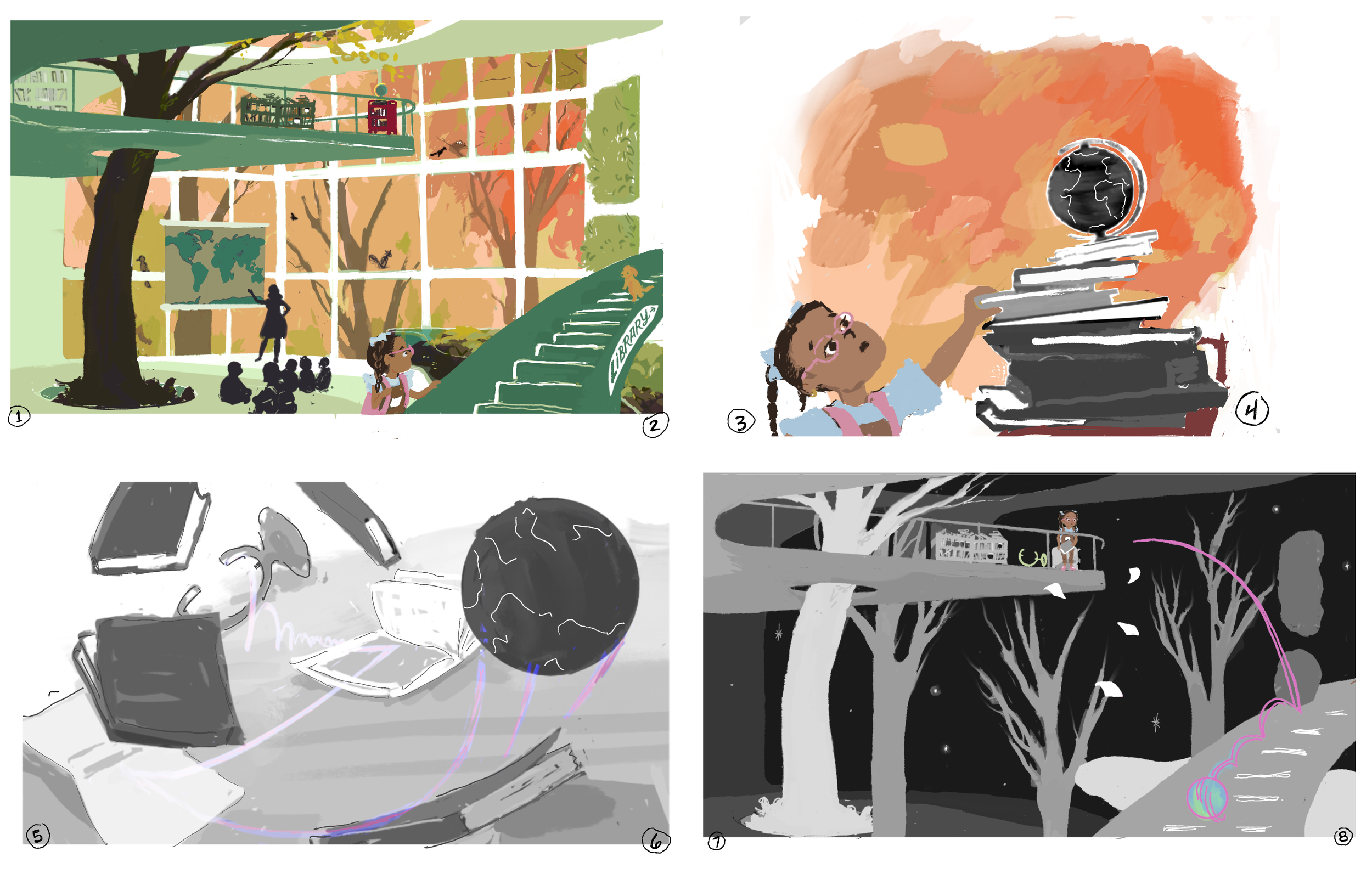 "Biomes" storyboard. 2021