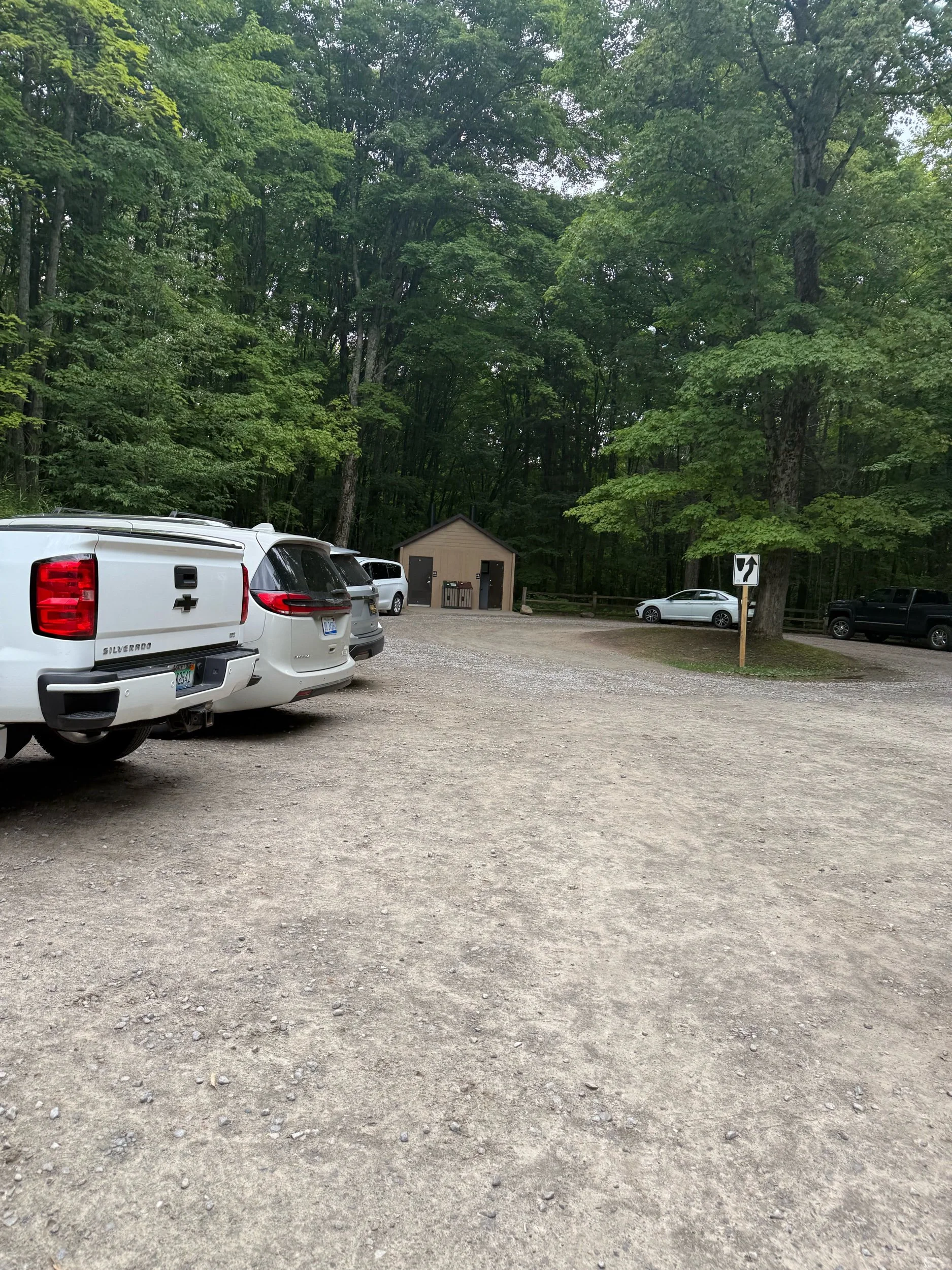 Large Parking Lot &amp; Vault Toliets
