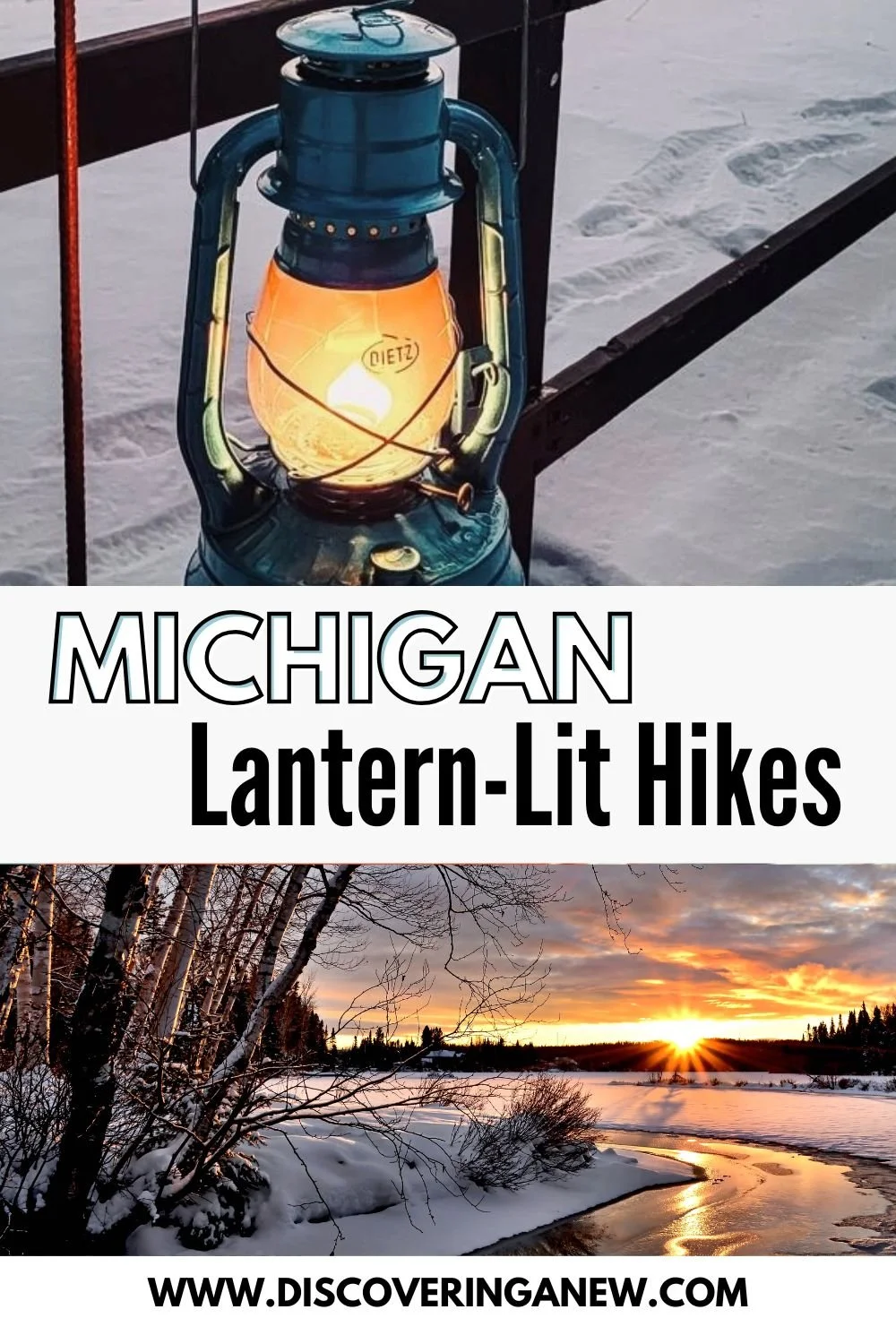Winter Lantern- Lit Night Hikes in Michigan in 2025-2026 