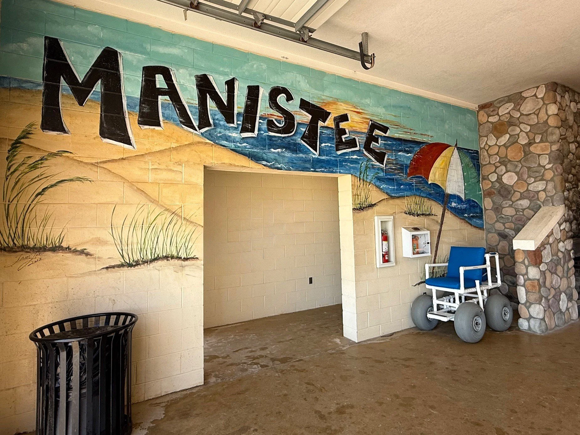 Restrooms and Beach Wheelchair 