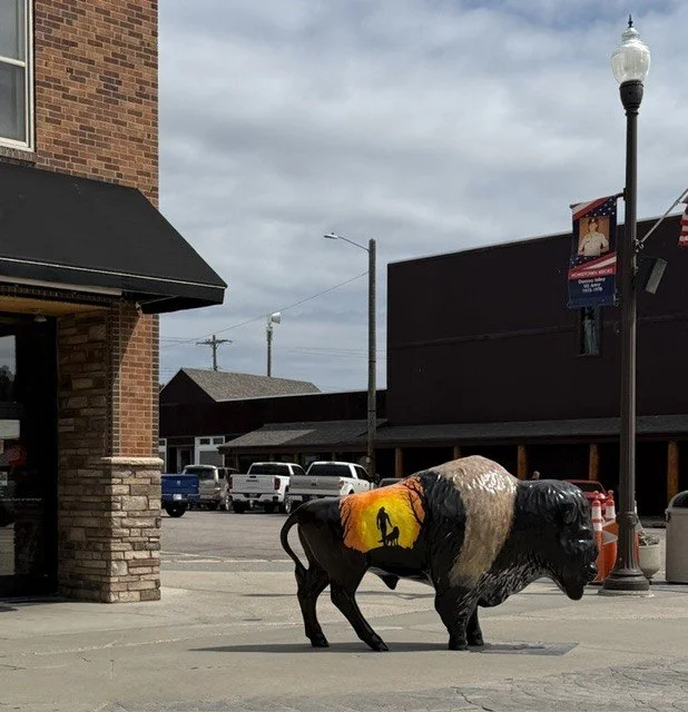 Bison Sculptures in Custer