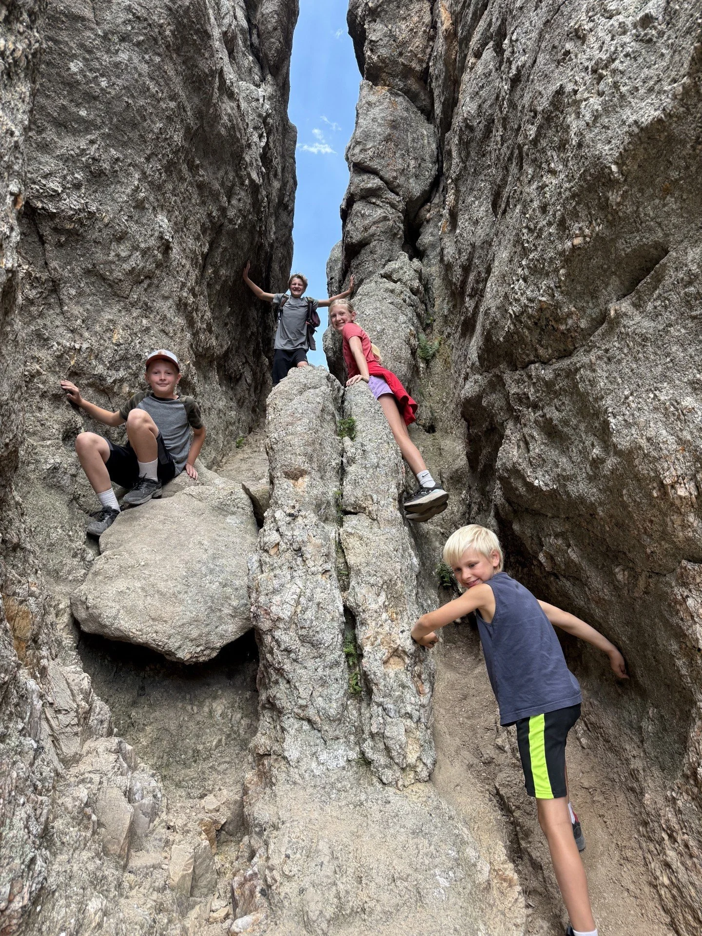 Bouldering at Cathedral Spires Trail