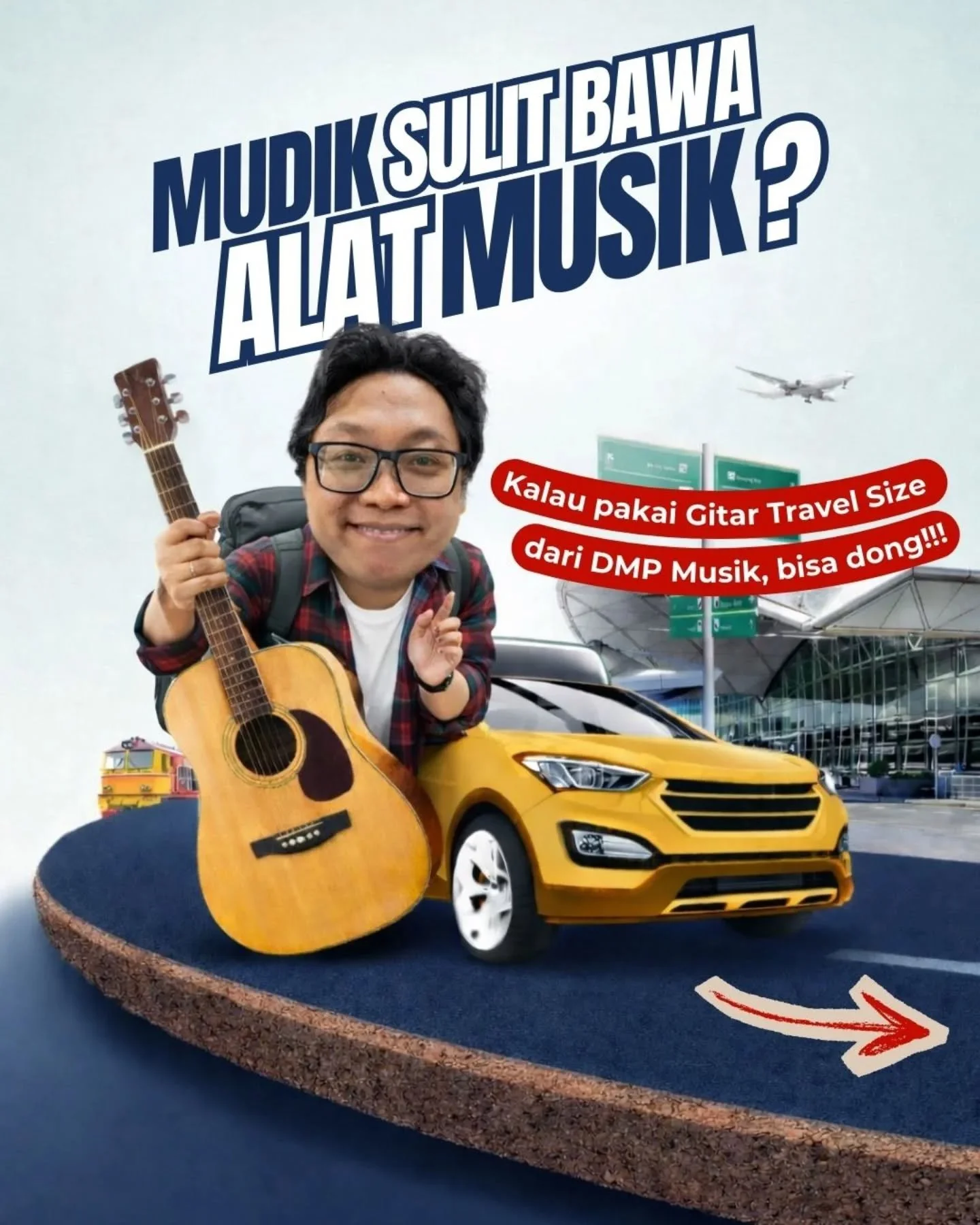Mudik tanpa musik rasanya kurang asik?

Bawa gitar biasa mungkin ribet di perjalanan&hellip;
tapi dengan Gitar Travel Size dari DMP Musik, kamu tetap bisa main musik di mana saja.

🎶 Praktis dibawa
🎶 Ukuran lebih compact
🎶 Tetap nyaman dimainkan

