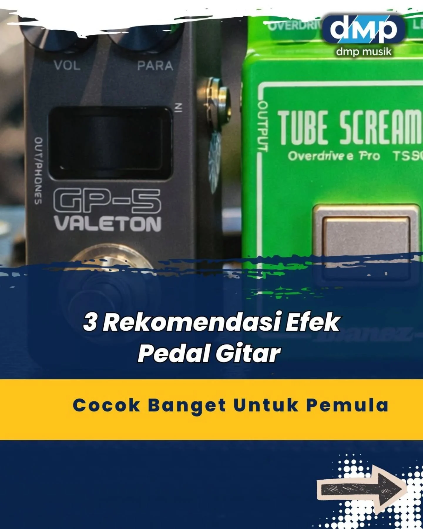 Mau upgrade sound gitar tapi bingung mulai dari mana? 

Ini 3 pedal gitar yang wajib kamu pertimbangkan:
mulai dari clean boost, overdrive, sampai efek yang bikin permainanmu lebih hidup.

Setiap pedal punya karakter berbeda &mdash; tinggal sesuaikan