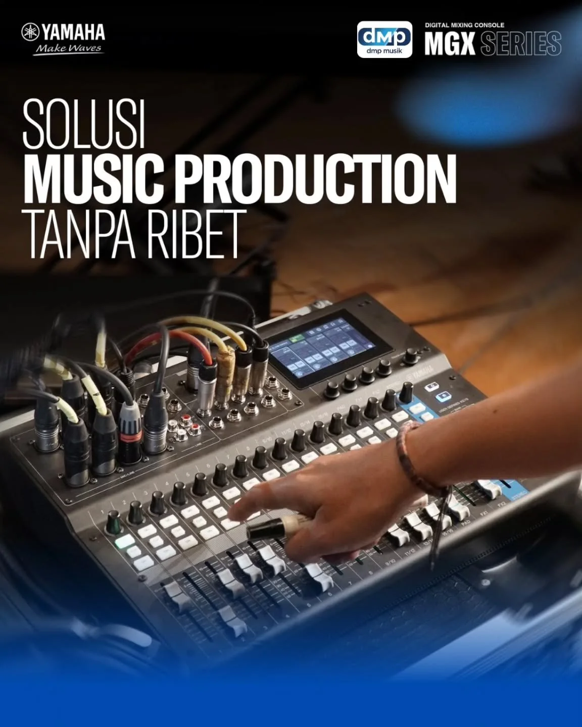 Membuat sebuah musik harus soal ide, bukan soal teknis yang ribet, setup yang makan waktu, atau menghubungkan berbagai macam device.

Yamaha MGX Series hadir agar para musisi dapat fokus berkarya tanpa memikirkan tentang teknis atau pun menambah terl