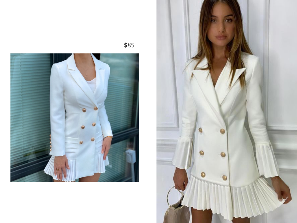 fashion found white blazer dress with pleats.png