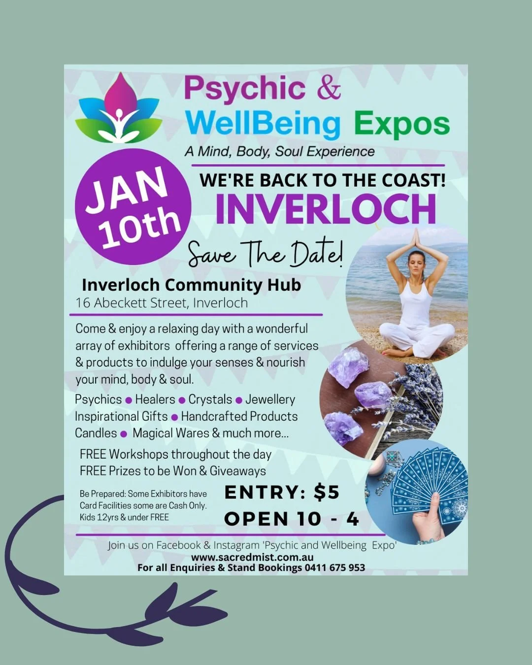 See you tomorrow, Inverloch! My tables will be abundantly stocked with:

🕯 Ritual candles
🛀🏼 Sacred bath soaks
🫶 Botanical body oils
💫 Ritual sprays
💨 all-natural incense
📖 Gorgeous journals
😍 NEW smudge packs including sandalwood, frankincen