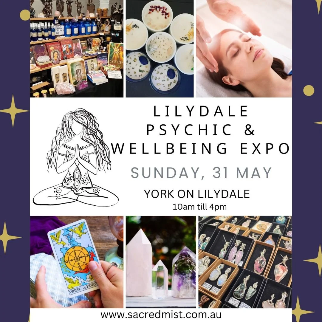 Excited to be back in Lilydale this Sunday with @psychicwellbeingexpos 💜

Loads of gorgeous stalls with spiritual items, readers and healers. Come down and say hi!

I'll have lots of handcrafted goodness including restocks of my emotional support ro